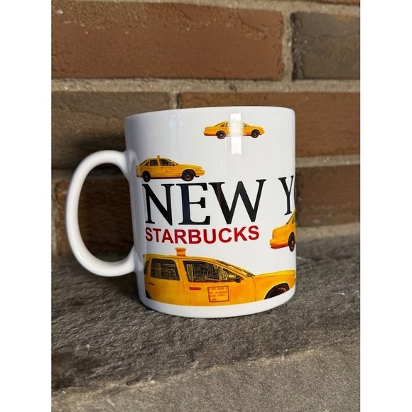 Starbucks Other - New York City Starbucks Coffee Large Mug 2001 Taxi Cabs Barista Series Cup B90